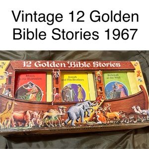 Vintage 12 individual Golden Bible Stories from 1967 in their original box